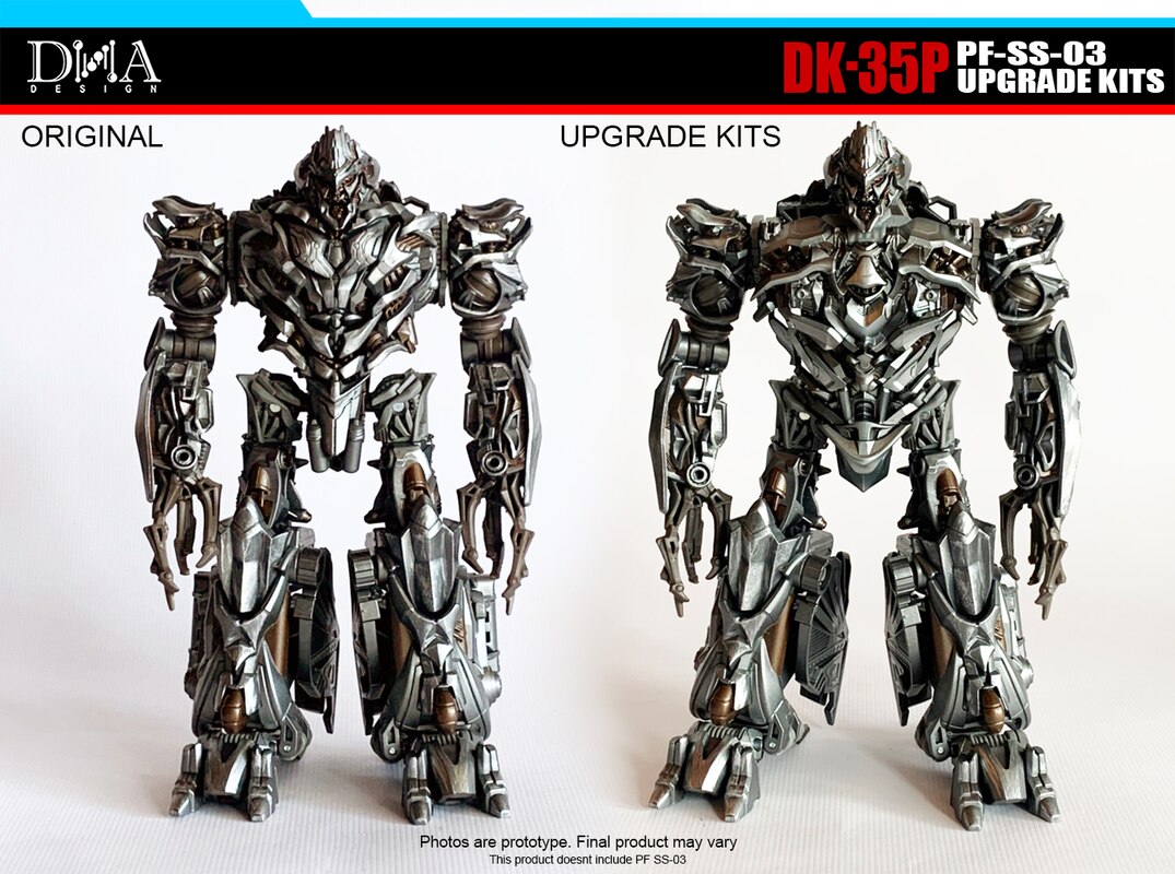 DNA Design DK-35 Premium Finish SS-03 Megatron Upgrade Kit